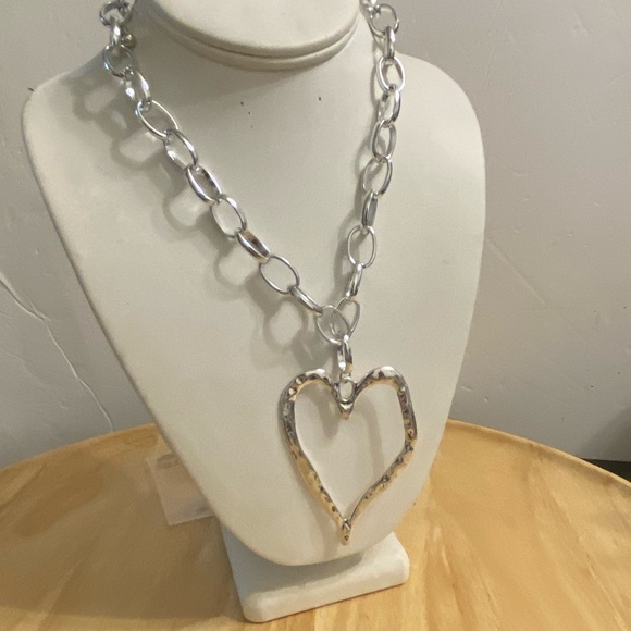 Silver Heart Pendant Necklace - Picture 10 of 16